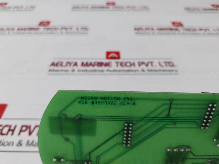 Micro Motion 3300322 Printed Circuit Board REV-B,A