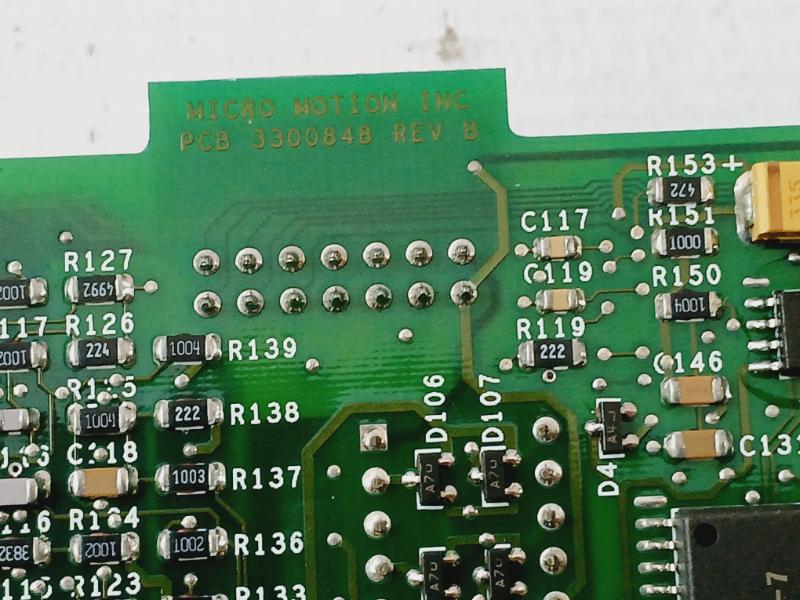 Micro Motion 3300849 Printed Circuit Board Rev-b 94v-0