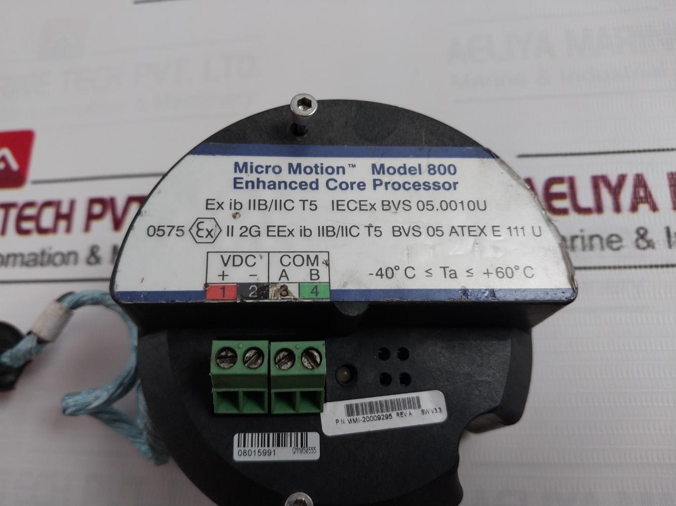 Micro Motion 800 Enhanced Core Processor Mmi-20009295 Rev: A Sw V3.3 Gmm050555