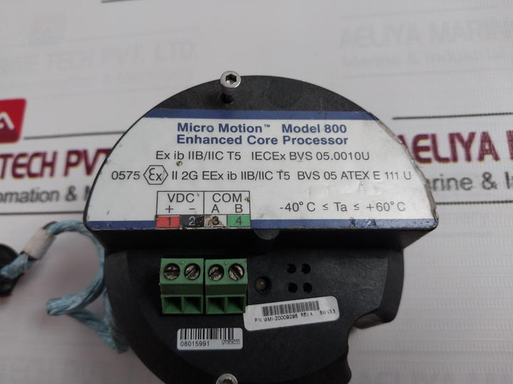 Micro Motion 800 Enhanced Core Processor Mmi-20009295 Rev: A Sw V3.3 Gmm050555