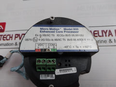Micro Motion 800 Enhanced Core Processor Mmi-20009295 Rev: A Sw V3.3 Gmm050555