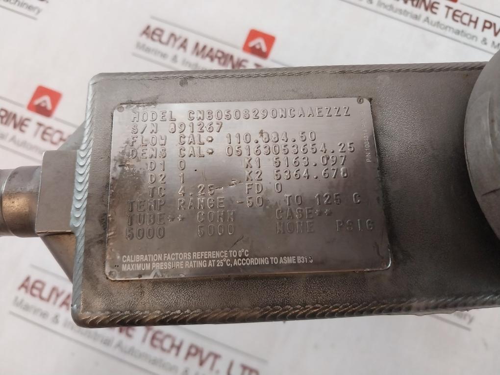 Micro Motion Cng050S290Ncaaezzz Mass Flow Sensor 17.3V 160Ma Rev A