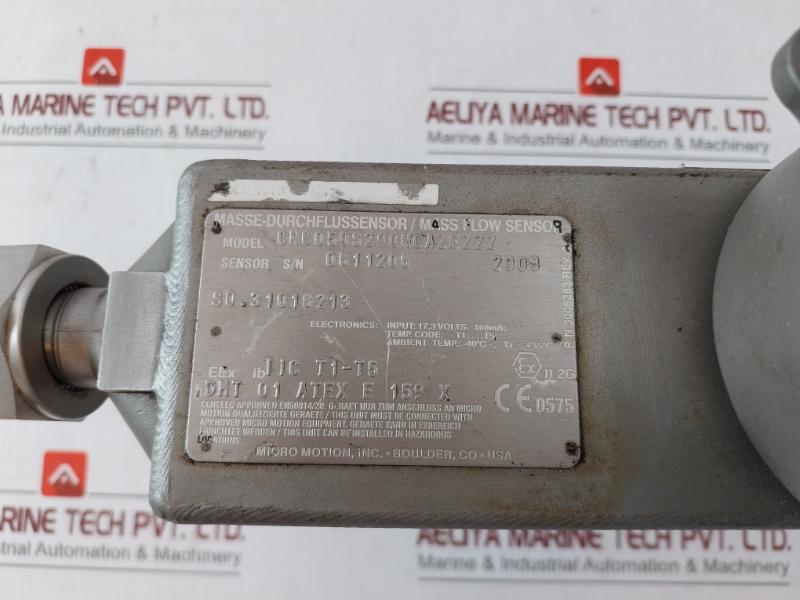 Micro Motion Cng050S290Ncazezzz Mass Flow Sensor 17.3 V 160Ma (Not Working)