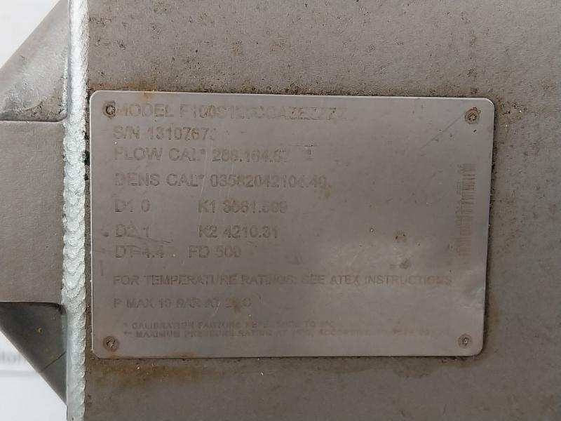 Micro Motion F100S128Ccazezzzz Flow And Density Meter 20001827 Rev.Bb Cmm063241