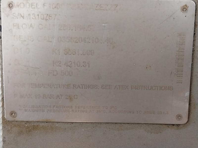 Micro Motion F100S128Ccazezzzz Flow And Density Meter 20001827 Rev.Bb Cmm063241