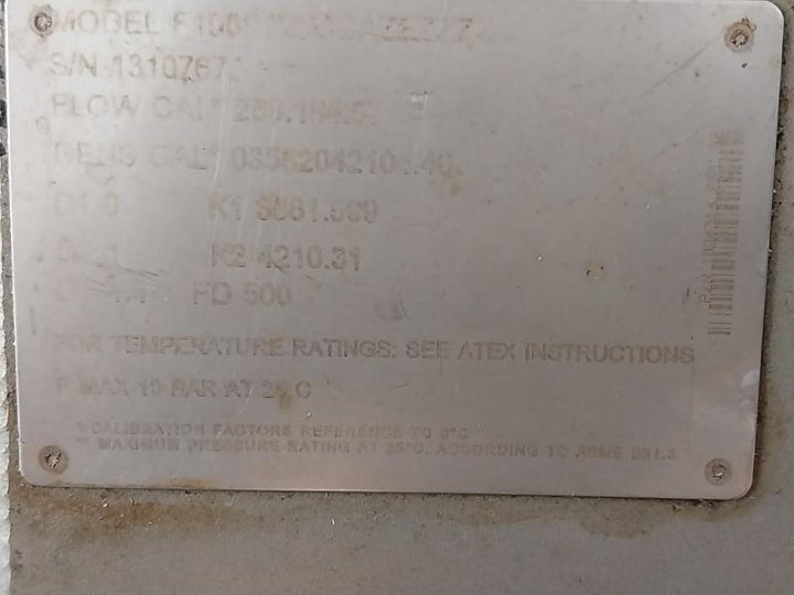 Micro Motion F100S128Ccazezzzz Flow And Density Meter 20001827 Rev.Bb Cmm063241