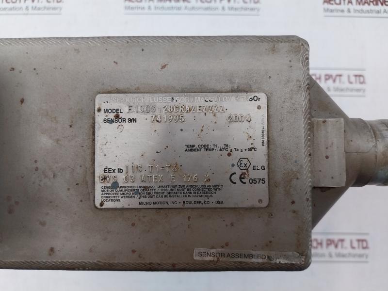 Micro Motion F100S128Crazezzzz Mass Flow Sensor 3007014 Rev: A 20001827