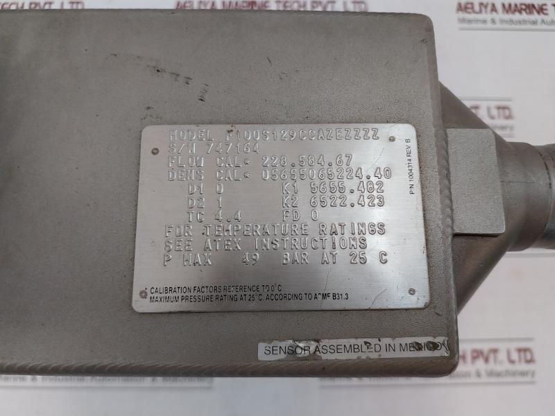 Micro Motion F100S129Ccazezzzz Mass Flow Sensor 160 Ma