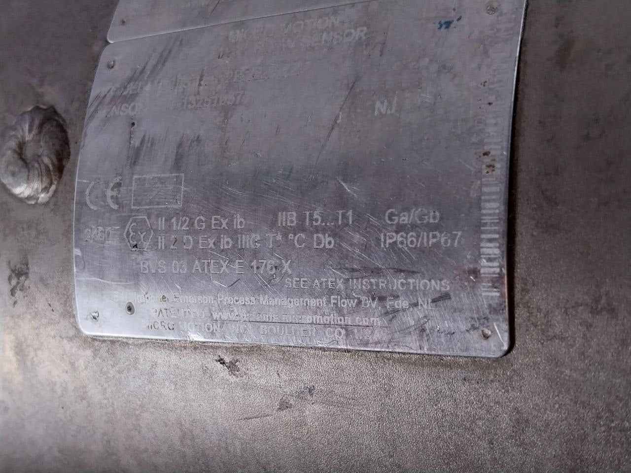 Micro Motion F300S355C2Bzezkzz Mass Flow Sensor Coriolis Meter 19 Bar At 25 C