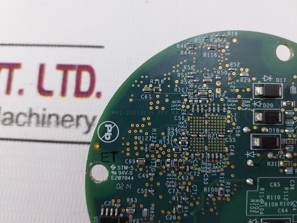 Micro Motion Mmi-d-20019635 Printed Circuit Board 94V-0 Sw V7.20 Rev Aa
