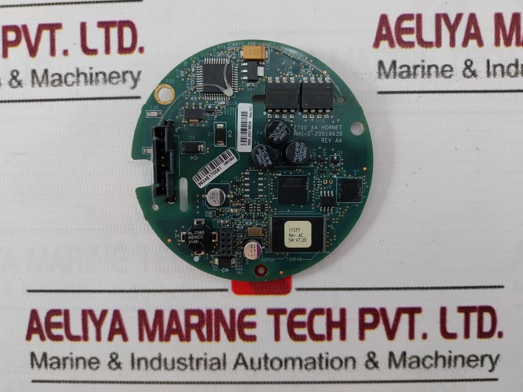 Micro Motion Mmi-d-20019635 Printed Circuit Board 94V-0 Sw V7.20 Rev Aa