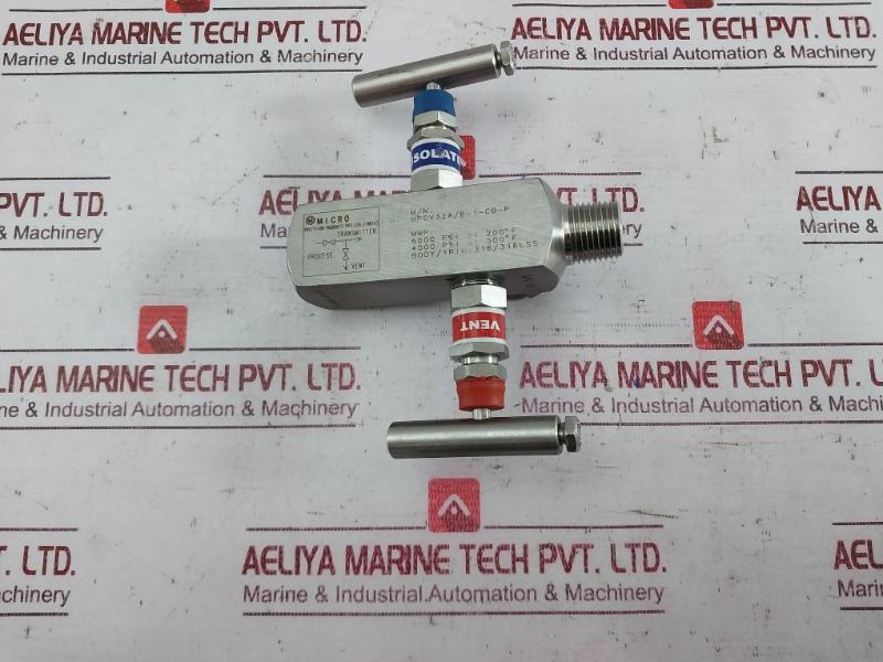 Micro Mpgv32A/R-1-cb-p Two Way Manifold Needle Valve M4516 877011803325