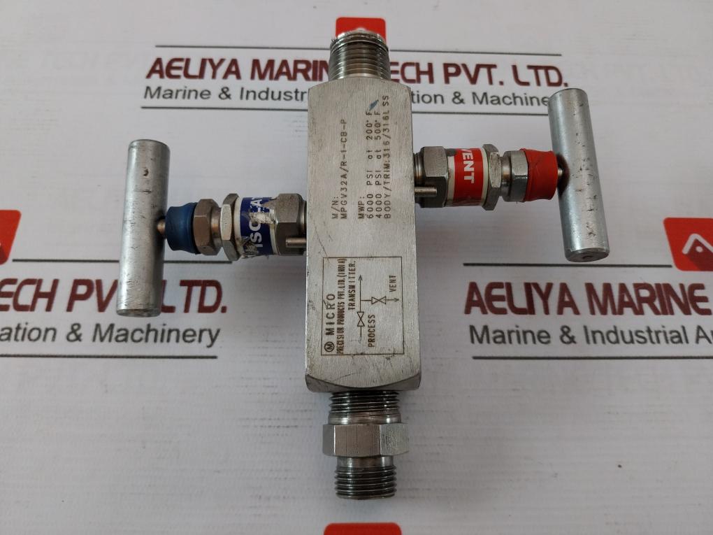 Micro Mpgv32A/R-1-cb-p Two Way Manifold Needle Valve Mp111620007708, M4010