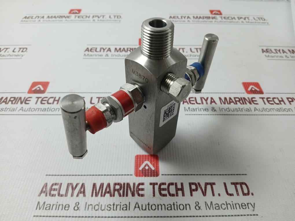 Micro Mpgv32a/r-1-cb-p Two Way Manifold Needle Valve 316l Ss 6000psi