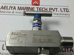 Micro Mpgv32a/r-1-cb-p Two Way Manifold Needle Valve 316l Ss 6000psi