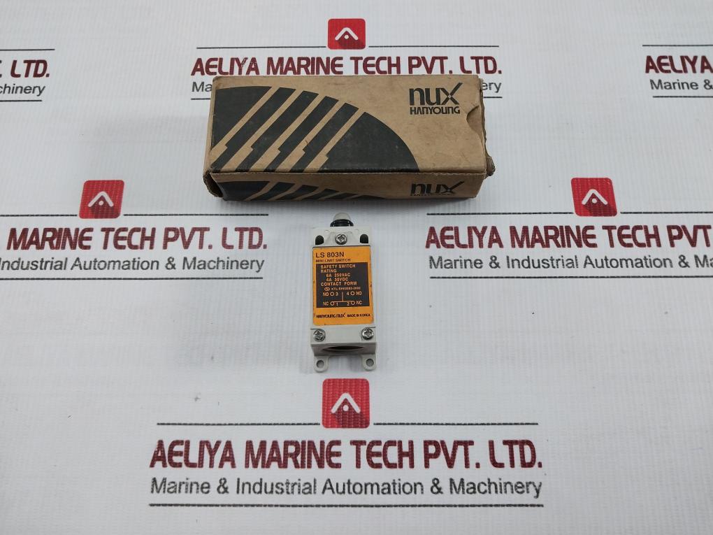 Micro Plunger Limit Switch Ls 803N Hanyoung Nux 6A 250Vac