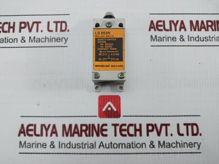 Micro Plunger Limit Switch Ls 803N Hanyoung Nux 6A 250Vac