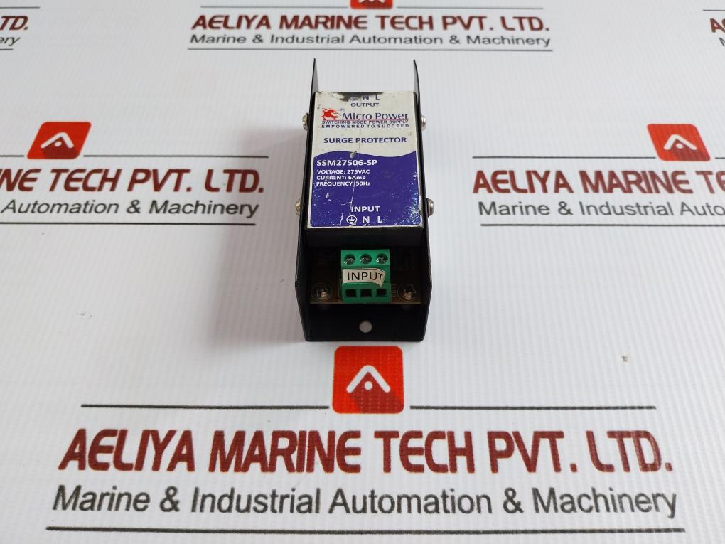 Micro Power Surge Protector 275Vac/6Amp Part No Ssm27506-sp