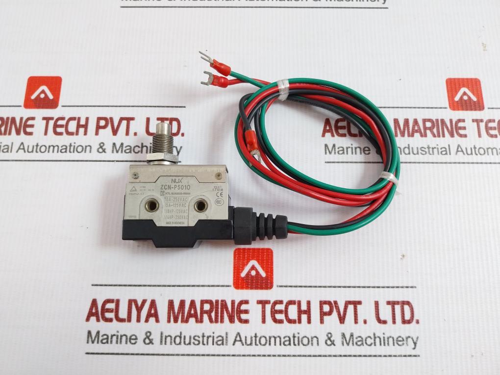 Micro Switch 10A-250 Vac Nux Zcn-p5010