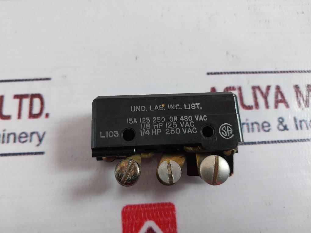 Micro Switch Bz-r-p1 Micro Switch 1/4 Hp 250 Vac