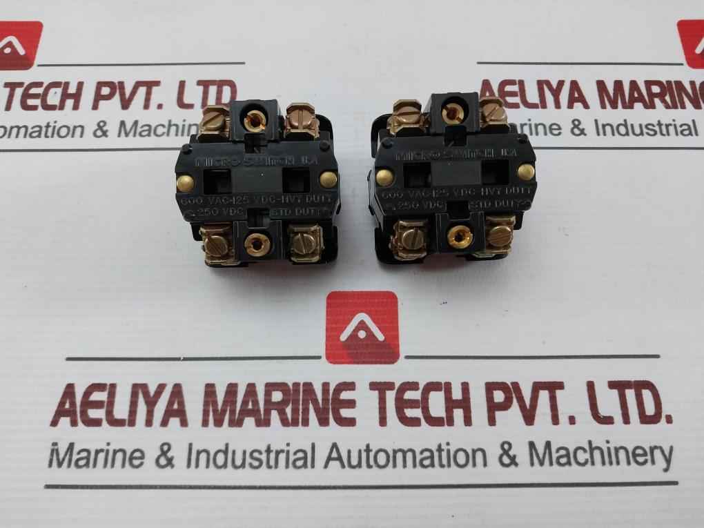 Micro Switch Ptcc Contact Block 600 Vac-125