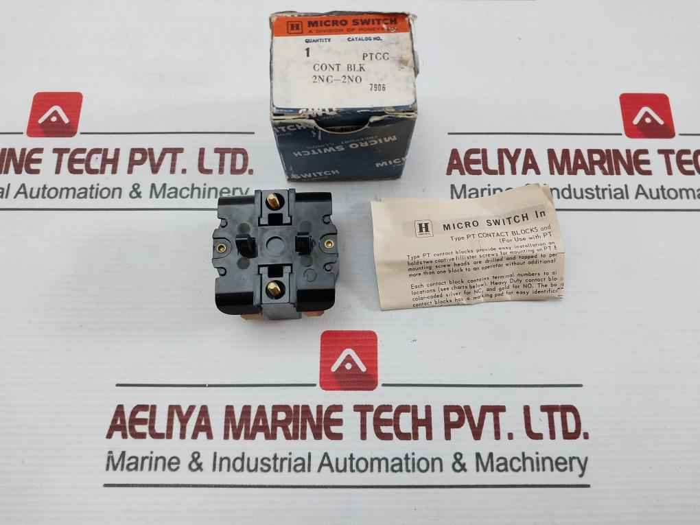 Micro Switch Ptcc Contact Block 600 Vac-125