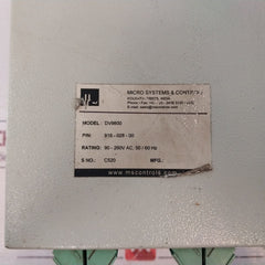 Micro Systems & Controls Dv9800 Rapping Timer 916-028-00 90-260V Ac, 50/60 Hz