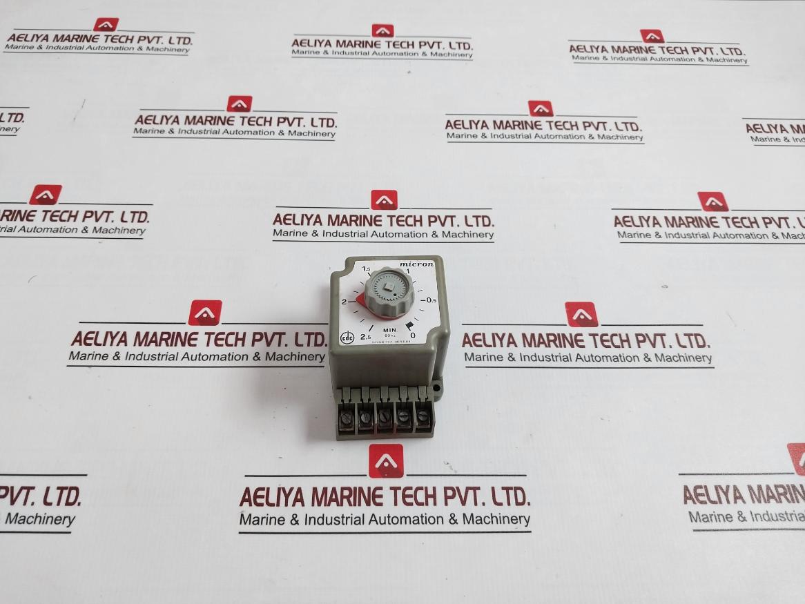 Micron 0411 Timer Delay Relay 110V 60Hz-150Sec 6A-380V, 0-2.5 Min