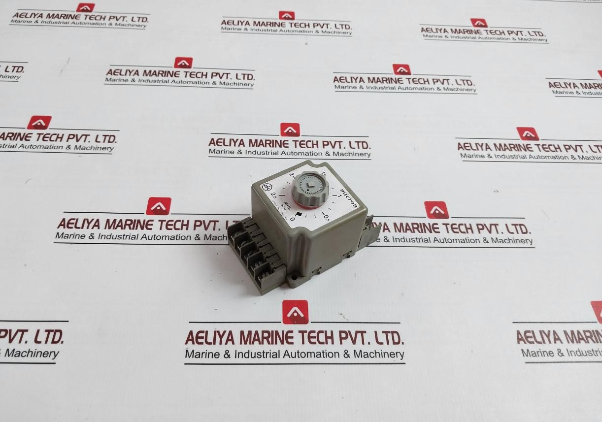 Micron 0411 Timer Delay Relay 110V 60Hz-150Sec 6A-380V, 0-2.5 Min