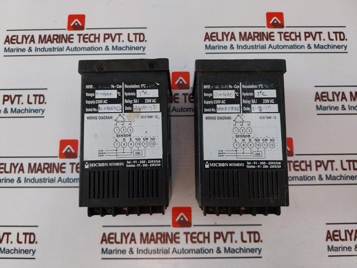Micron Eco-temp-72 Digital Temperature Controller 5a/230v Ac