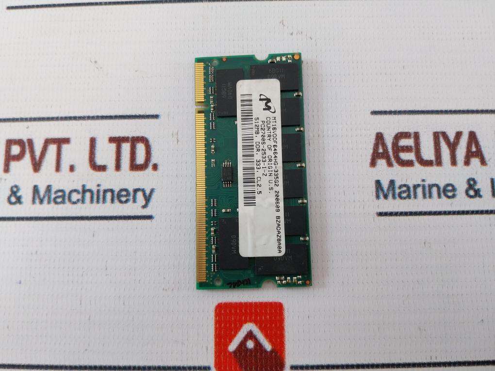 Micron Mt16Vddf6464Hg-335G2 Computer Ram Memory Pc2700S-2533-1-z