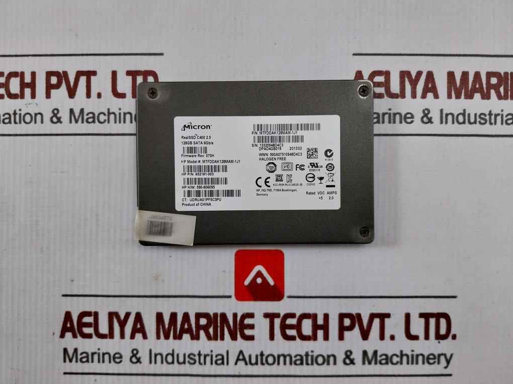 Micron Mtfddak128Mam-1J1 Realssd C400 2.5 Solid State Drive 128Gb Sata 6Gb/S