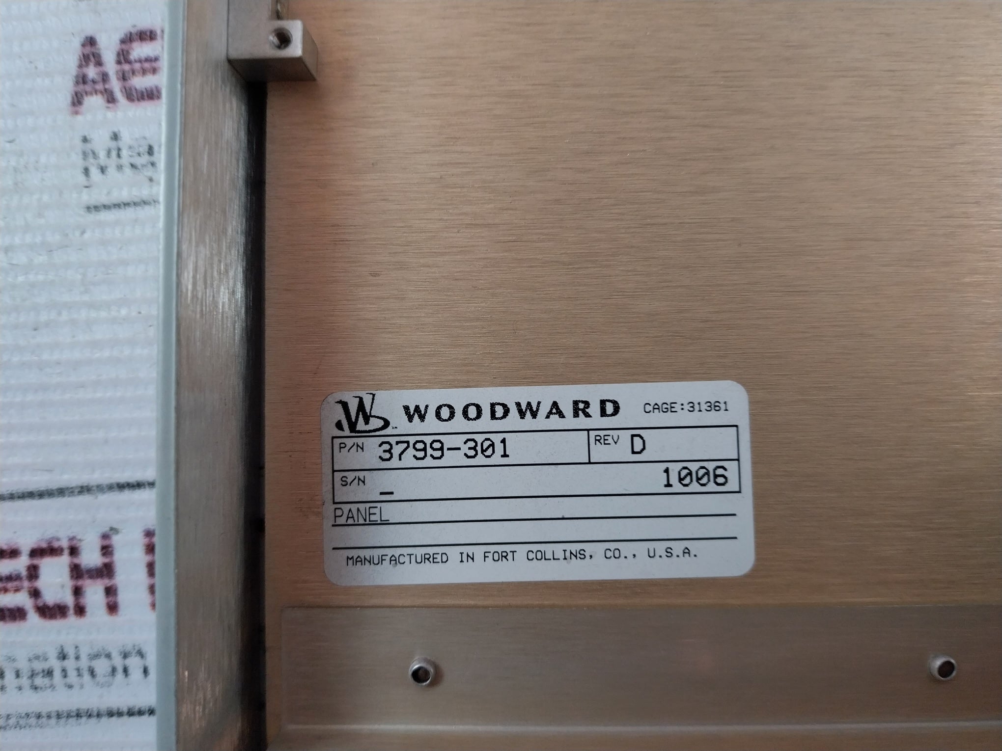 Woodward 5466-1002,5466-1035,5501-471,5458-127,5466-316,5464-648,5466-258 Rack