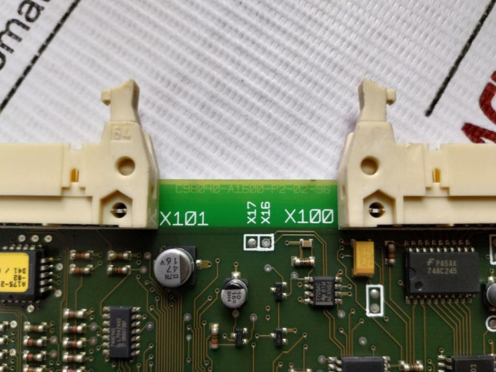 Microprocessor Circuit Board A1116101501 Siemens A1116101801