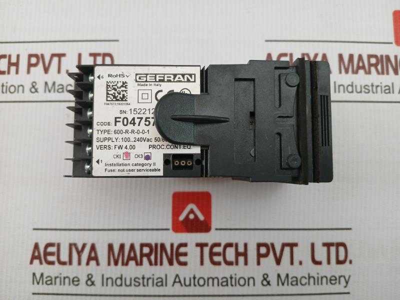 Microprocessor Temperature Controller 600-r-r-0-0-1 Gefran