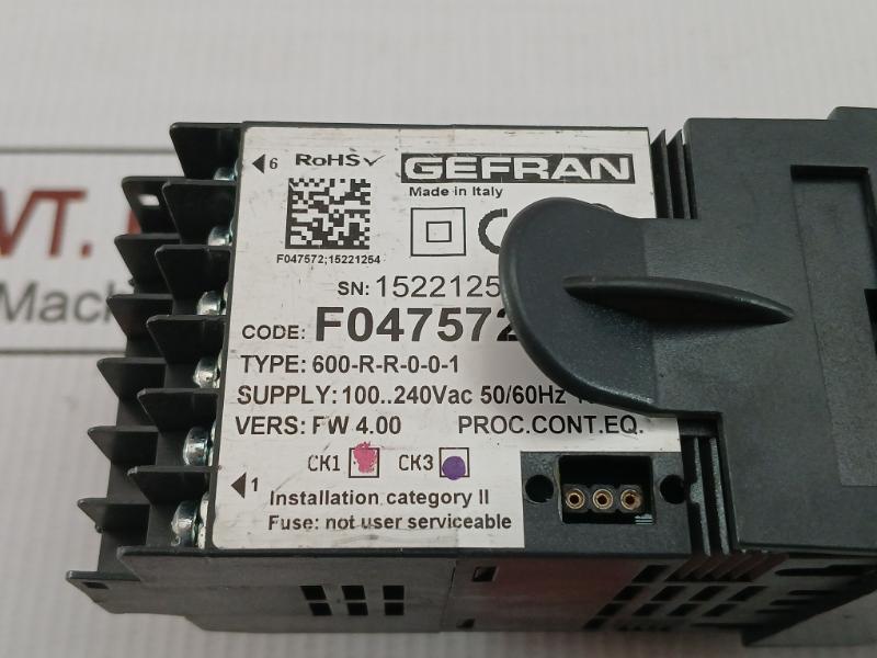 Microprocessor Temperature Controller 600-r-r-0-0-1 Gefran