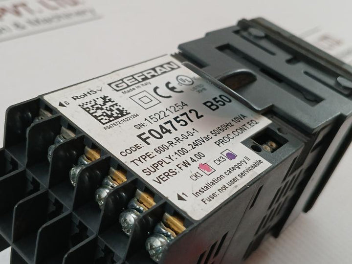 Microprocessor Temperature Controller 600-r-r-0-0-1 Gefran