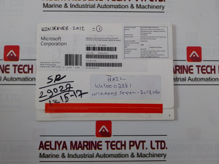Microsoft P73-06165 Std Disc For Oem Software