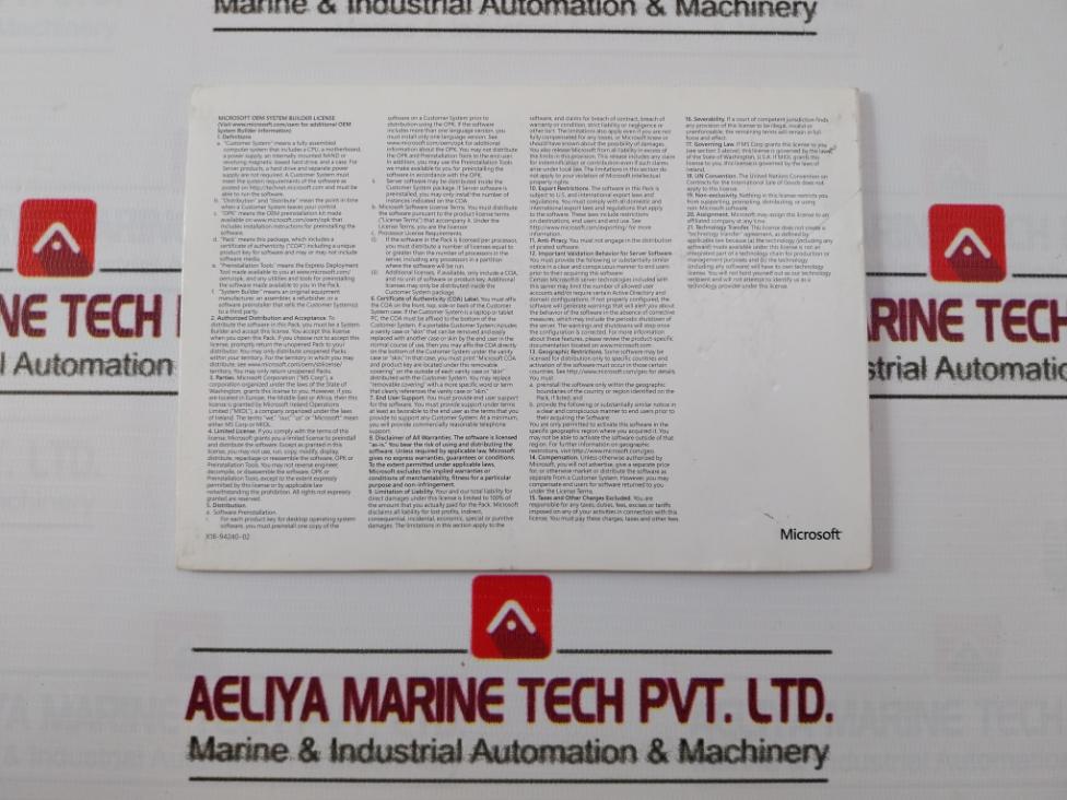 Microsoft P73-06165 Std Disc For Oem Software