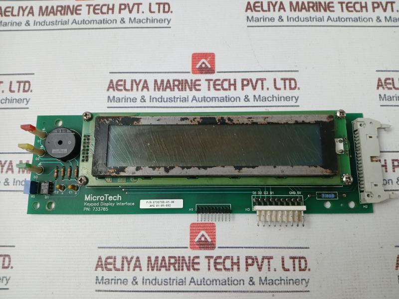 Microtech 0733785-01-0 Keypad Display Interface Assembly 279664