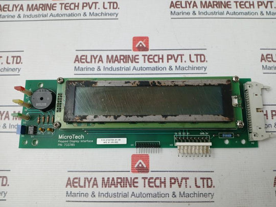 Microtech 0733785-01-0 Keypad Display Interface Assembly 279664