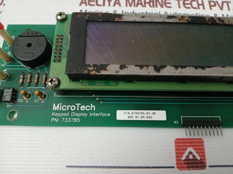 Microtech 0733785-01-0 Keypad Display Interface Assembly 279664