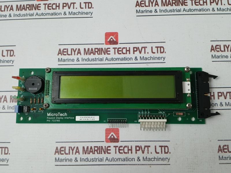 Microtech 0733785-01-0 Keypad Display Interface Assembly 323738