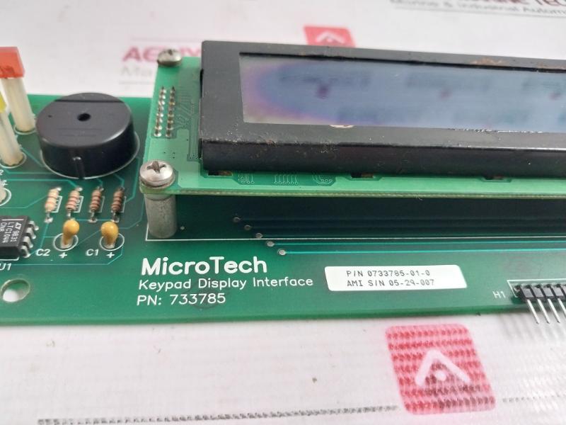 Microtech 0733785-01-0 Keypad Display Interface Assembly 324552 404-h1-0H 94V
