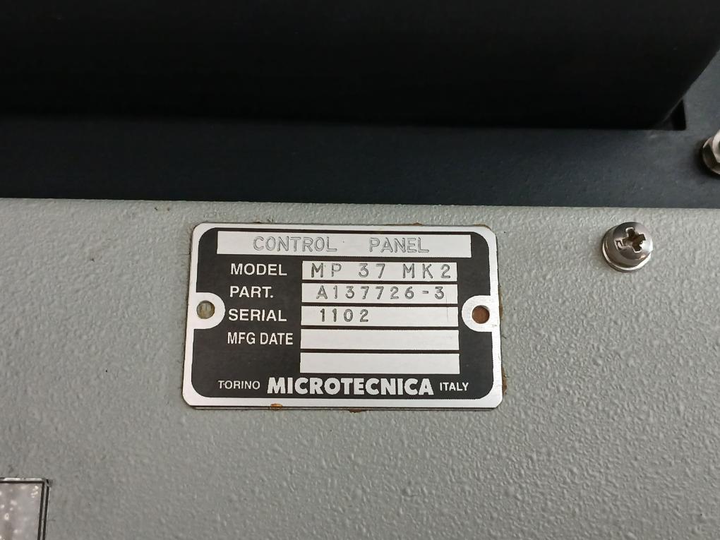 Microtecnica Gyrocompass Control Panel Mp 50-1 Input 5-0-5V Rev A Mp 37 Mk 2