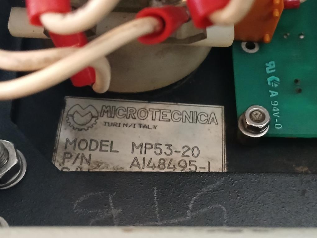 Microtecnica Gyrocompass Control Panel Mp 50-1 Input 5-0-5V Rev A Mp 37 Mk 2