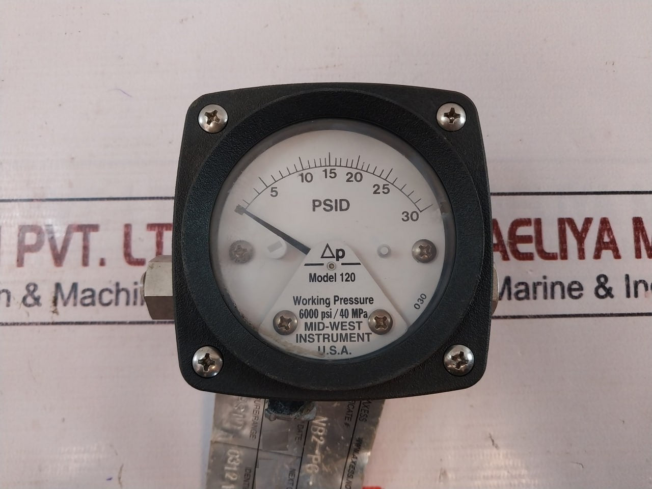 Mid-west Instrument 120Sa-10-oo Pressure Gauge 6000 Psi/40 Mpa