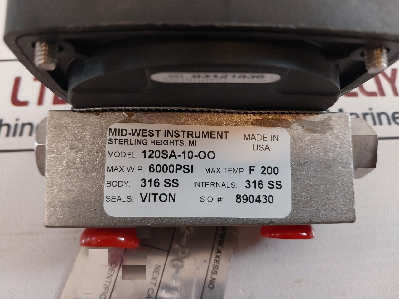 Mid-west Instrument 120Sa-10-oo Differential Pressure Gauge 6000 Psi/40 Mpa