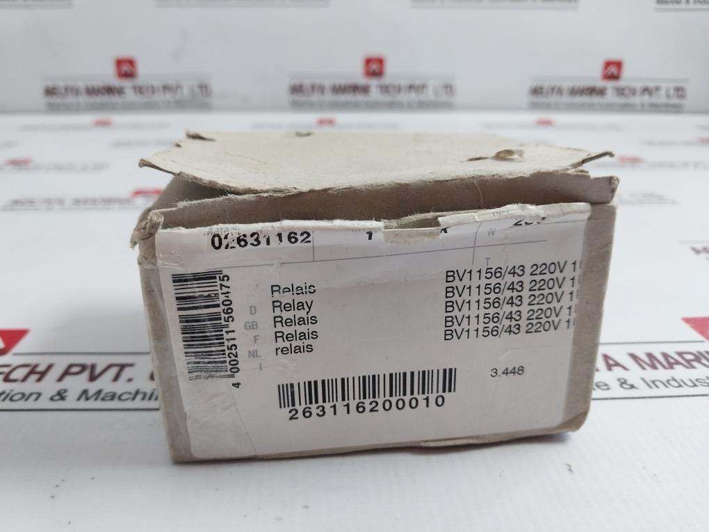 Miele Bv 1156/43 Relay With Wiring Harness And Connector Plug 220V–240V 50Hz