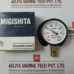 Migishita Jq0507048 Compound Pressure Gauge -0.1 To +0.25 Mpa